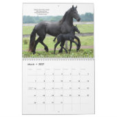 Friesischer Pferdekalender mit Bibel-Versen Kalender (Mär 2027)