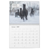 Friesischer Pferdekalender mit Bibel-Versen Kalender (Jan 2027)