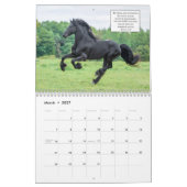 Friesischer Pferdekalender mit Bibel-Versen Kalender (Mär 2027)