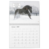 Friesischer Pferdekalender mit Bibel-Versen Kalender (Jan 2027)