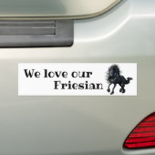 Friesischer, schwarzer Stallion/wir Liebe unser Autoaufkleber (Auf Auto)