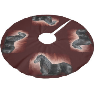 Friesisches Feuer Polyester Weihnachtsbaumdecke