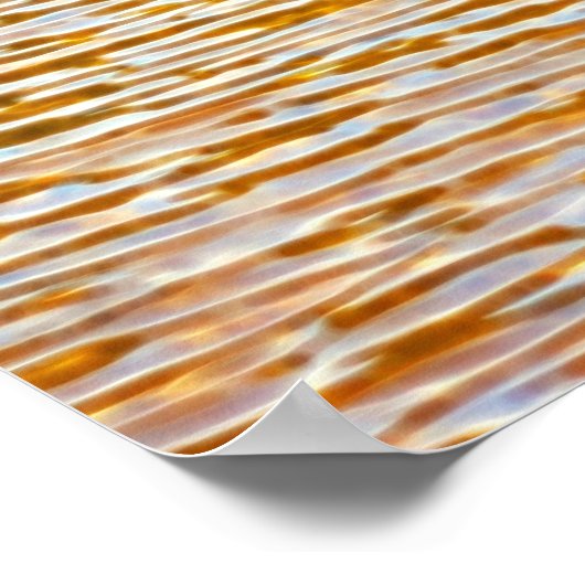 Friesisches Pferd am See Poster (Ecke)