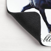 Friesisches Pferd, Hengst, die schwarze SchönheitM Mousepad (Ecke)