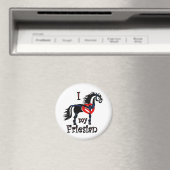 friesisches Pferd, keltisches Design Magnet (In Situ (Geschirrspüler))