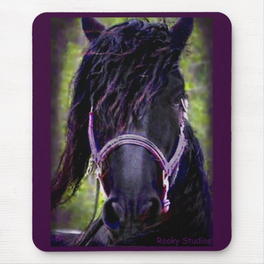 Friesisches Pferd Mousepad (Vorne)