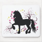 Friesisches Pferd Mousepad (Vorne)