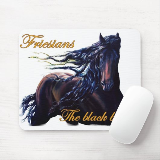 Friesisches Pferd Mousepad (Mit Mouse)
