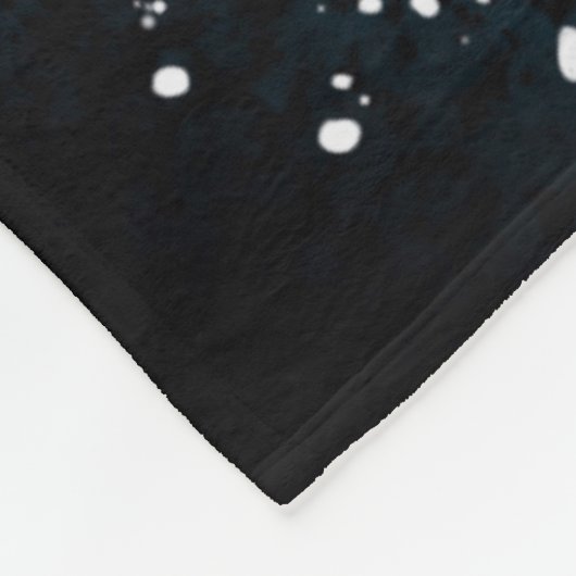 Friesisches Pferd, schwarzer Stallion, Schnee, Fleecedecke (Ecke)