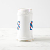 Friesland-Flaggen-Tasse Bierglas (Mittel)