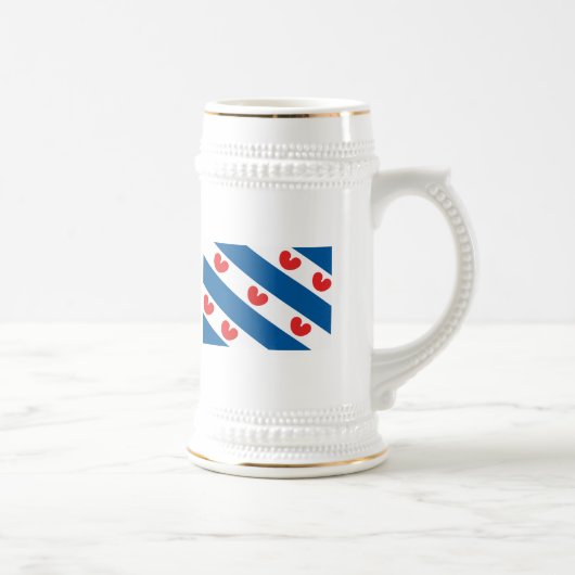Friesland-Flaggen-Tasse Bierglas (Rechts)