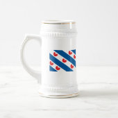 Friesland-Flaggen-Tasse Bierglas (Links)