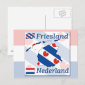 Friesland - Nederland Postkarte (Vorne/Hinten)