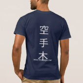 Frieways Karate T-Shirt Männer blau (Rückseite)