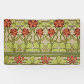 Frieze Border Art Nouveau Floral Banner (Horizontal)