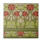 Frieze Border Art Nouveau Floral Fliese (Vorderseite)