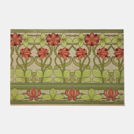 Frieze Border Art Nouveau Floral Fußmatte (Vorderseite)
