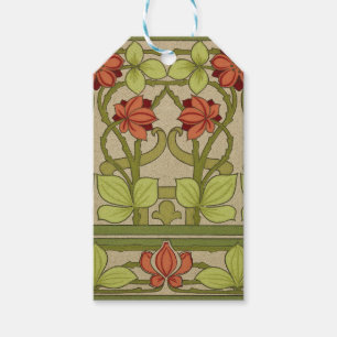 Frieze Border Art Nouveau Floral Geschenkanhänger