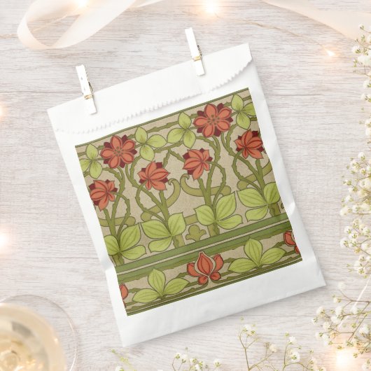 Frieze Border Art Nouveau Floral Geschenktütchen (Ausgeschnitten)
