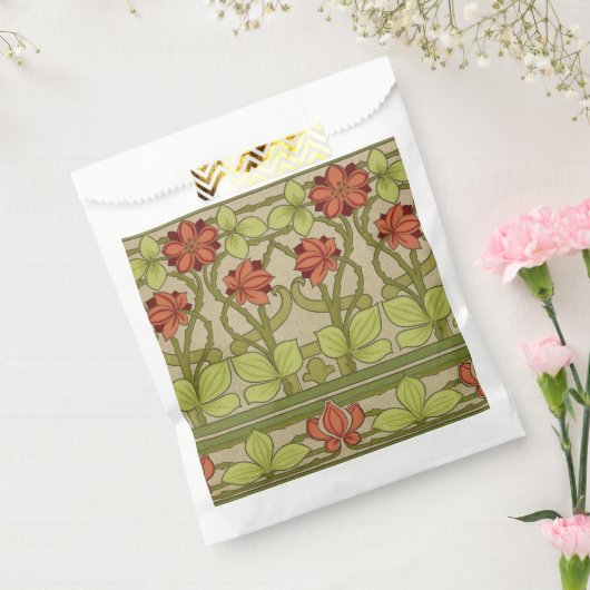 Frieze Border Art Nouveau Floral Geschenktütchen (Versiegelt)