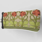 Frieze Border Art Nouveau Floral Golf Headcover (Vorderseite)