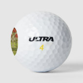 Frieze Border Art Nouveau Floral Golfball (Logo)