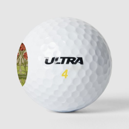 Frieze Border Art Nouveau Floral Golfball (Logo)