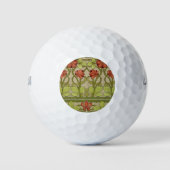 Frieze Border Art Nouveau Floral Golfball (Vorderseite)