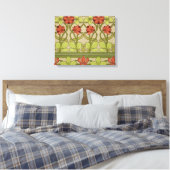Frieze Border Art Nouveau Floral Leinwanddruck (Insitu (Schlafzimmer))