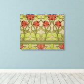 Frieze Border Art Nouveau Floral Leinwanddruck (Insitu (Holzboden))