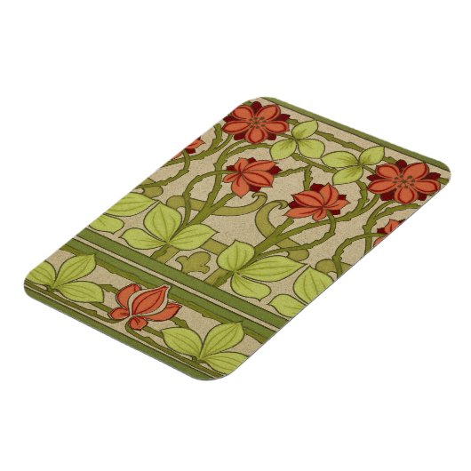 Frieze Border Art Nouveau Floral Magnet (Linke Seite)