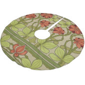 Frieze Border Art Nouveau Floral Polyester Weihnachtsbaumdecke (Schrägansicht)