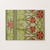 Frieze Border Art Nouveau Floral Puzzle (Horizontal)