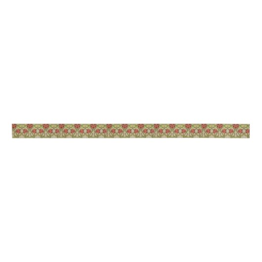Frieze Border Art Nouveau Floral Ripsband (Vorderseite)