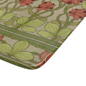 Frieze Border Art Nouveau Floral Schneidebrett (Ecke)