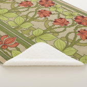 Frieze Border Art Nouveau Floral Sherpadecke (3/4)