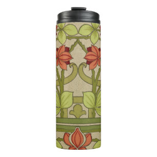 Frieze Border Art Nouveau Floral Thermosbecher