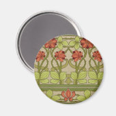 Frieze Border Art Nouveau Wallpaper Magnet (Vorderseite/Rückseite)