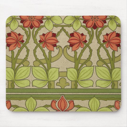 Frieze Border Art Nouveau Wallpaper Mousepad (Vorne)