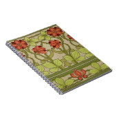 Frieze Border Art Nouveau Wallpaper Notizblock (Rechte Seite)