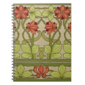 Frieze Border Art Nouveau Wallpaper Notizblock (Vorderseite)