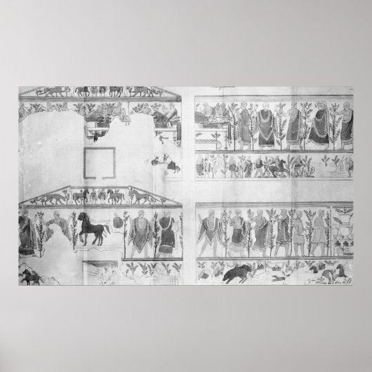 Frieze from the Grotto della Querciola Poster (Vorne)