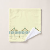 Frieze für Vintage Künste und Kunsthandwerk Badhandtuch Set (Waschlappen)