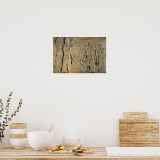 Frieze mit Flügelgeist Poster (Küche)