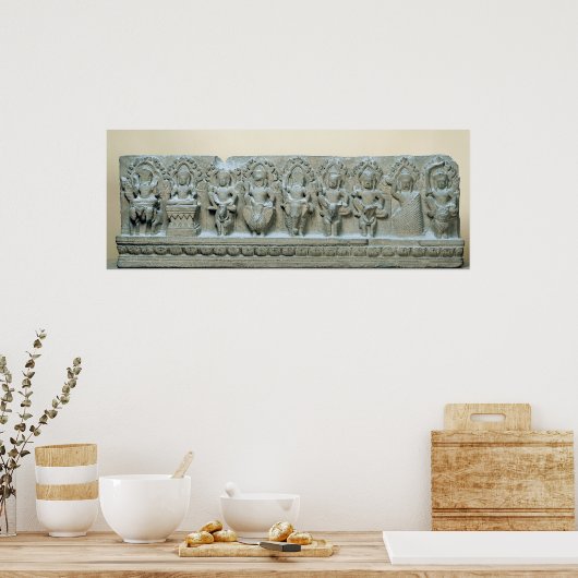 Frieze mit neun Divinities Poster (Küche)