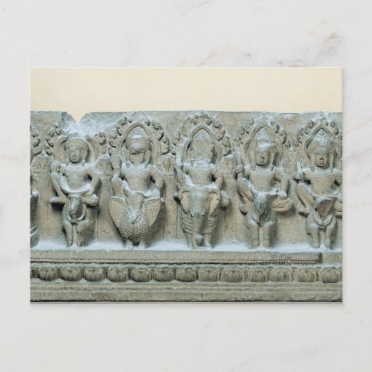 Frieze mit neun Divinities Postkarte (Vorderseite)