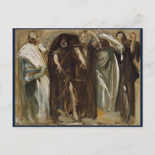 Frieze of the Prophets study, Sargent Postkarte (Vorderseite)