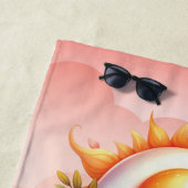 Frig Ei Hot Sun Pink Blume Girl Strandtuch (Beispiel)