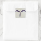Frigate Bird Quadratischer Aufkleber (Tasche)