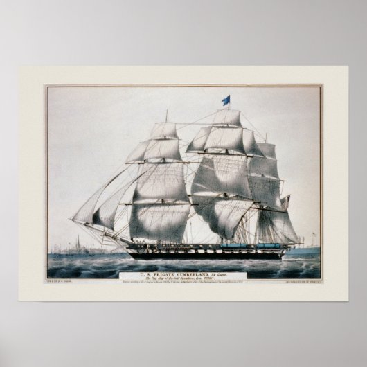 &,'Frigate Cumberland' Poster (Vorne)
